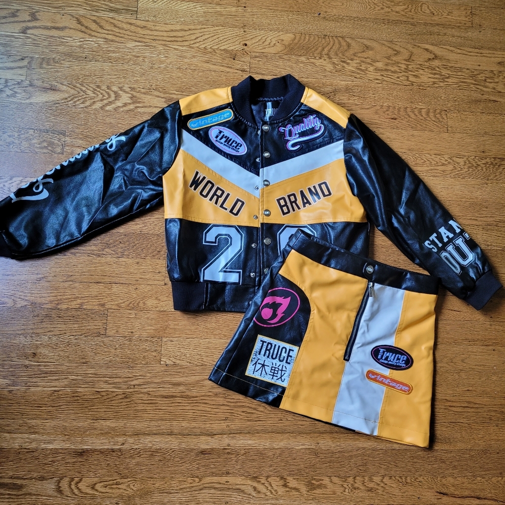 Truce Black & Yellow Moto Racing Set